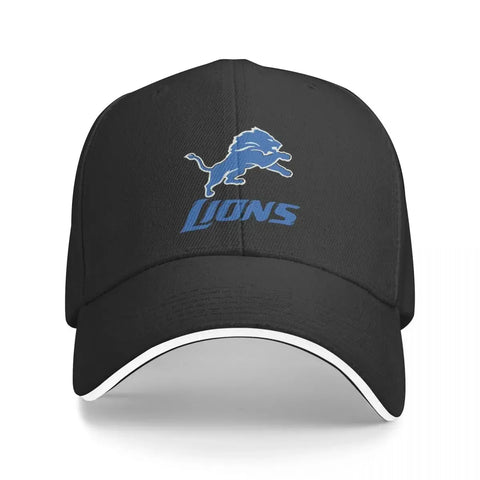 detroit-lions Bucket Hat Baseball Cap Wild Ball Hat Fashion Beach