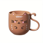 1pc Cute Cartoon Cat Mug Creative Gift