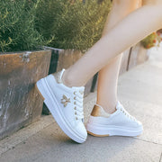 Sneakers White Shoes Fashion Rhinestone Hight Quality Lady Footware