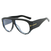 Fashion Vintage Large Frame Sun Glasses Men Black Shadow Female