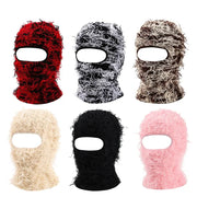 Hip Hop Balaclava Distressed Knitted Caps Full Face Ski Mask