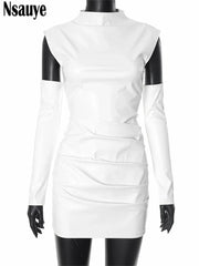 Fashion Elegant Mini Bodycon Long Sleeve Short Sexy Club Dress