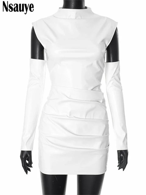 Fashion Elegant Mini Bodycon Long Sleeve Short Sexy Club Dress