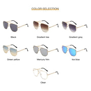 Fashion Cool Men Vintage Brand Design Metal Sun Glasses Women Shades