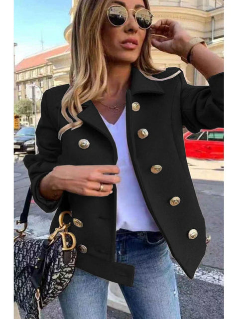 Winter Jacket Women Long Sleeve Fashion Blazer Casual