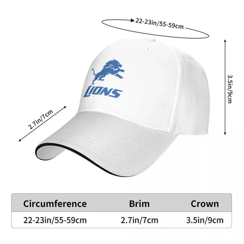 detroit-lions Bucket Hat Baseball Cap Wild Ball Hat Fashion Beach