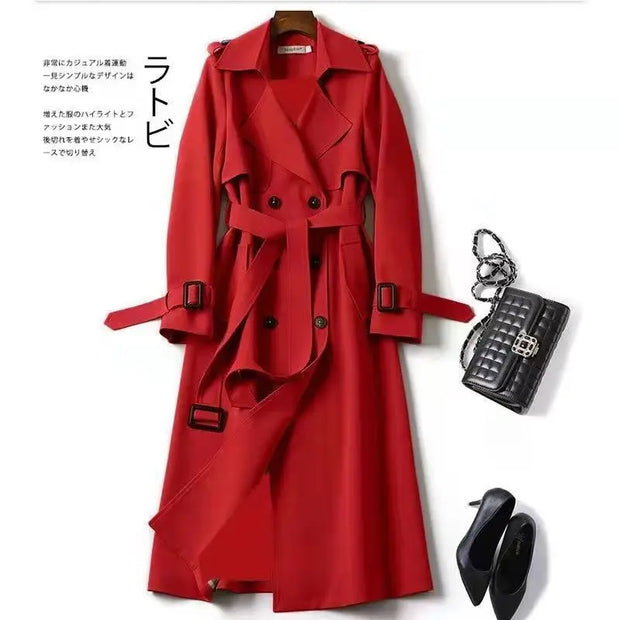 Women 2024 Fashion Loose Office Lady Long Outerwears Jacket Coats