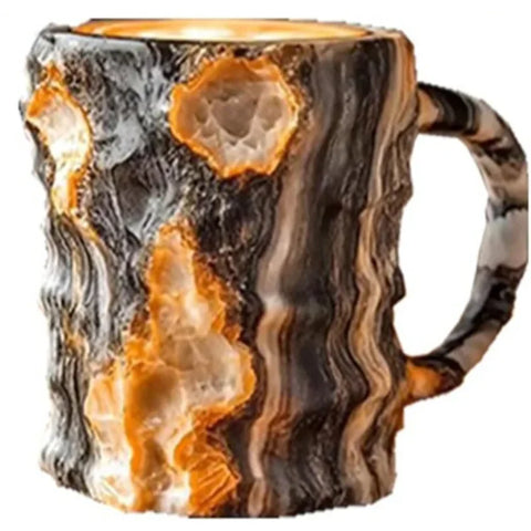 1PC Multi Colored Mineral Crystal Coffee Natural Mineral Crystal Mug