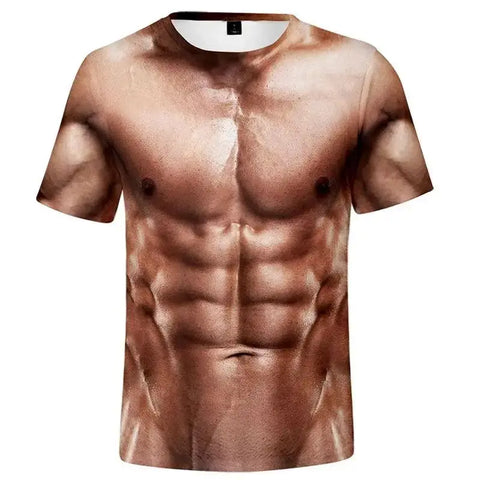 Men 3d Printed Muscle Men Sports Fitness Pattern