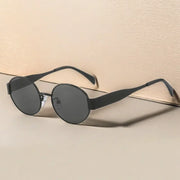 Advanced Metal Sunglasses Fashion Oval Glasses Vintage Sun Glasses