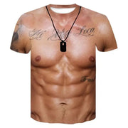 Men 3d Printed Muscle Men Sports Fitness Pattern