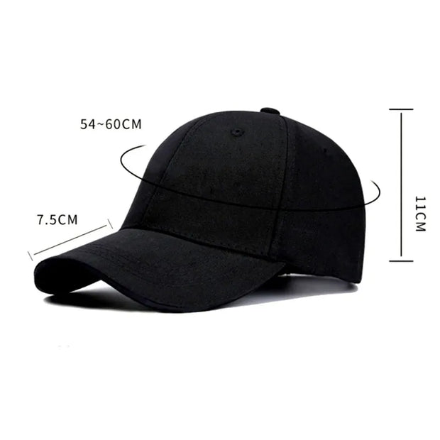 Solid Color Fashion Men Women Adjustable Leisure Caps Unisex Plain