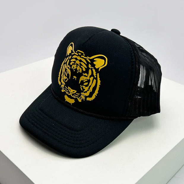 Fashion Men Women Printed Letter Tiger Baseball Caps Breathable