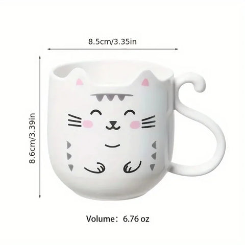 1pc Cute Cartoon Cat Mug Creative Gift