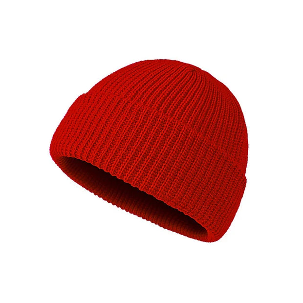 Men & Women Caps Wool Fashion Simple Warm Skullies Beanies Solid