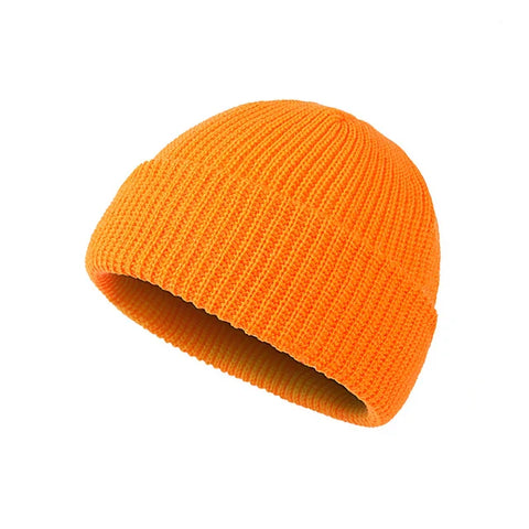 Men & Women Caps Wool Fashion Simple Warm Skullies Beanies Solid