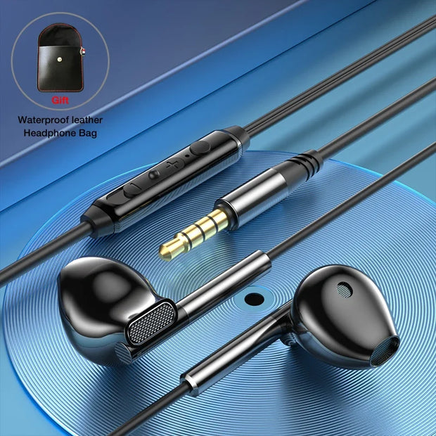 Noise cancelling headphone wired headphones bass stereo earphone