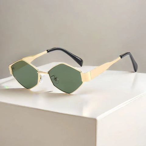 Fashion Hexagon Sunglasses Women 2024 Unique Polygon Sun Glasses Men