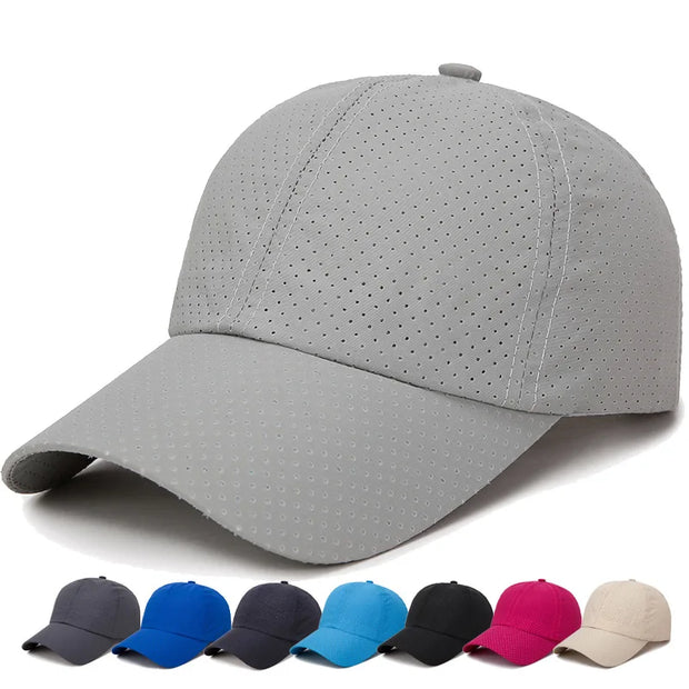 Men Breathable Mesh Snapback Hats Casquette Bone Fashion Casual Hat