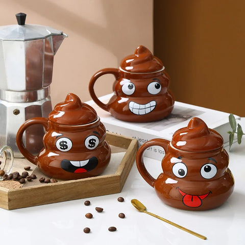 Poop Ceramic Cup 480ml Creative Coffee Cups