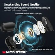 Monster Smart Touch Screen Wireless Headset OWS Bluetooth 5