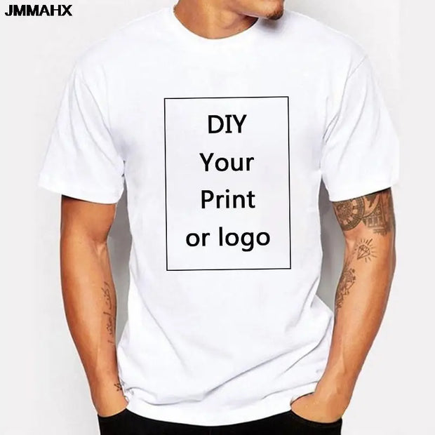 Shirt Harajuku DIY Photo Logo Brand Tops Tees Unisex