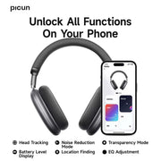 Wireless Headphones Head Tracking 3D Bluetooth Headset Mic APP