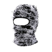 Hip Hop Balaclava Distressed Knitted Caps Full Face Ski Mask