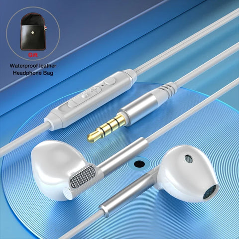 Noise cancelling headphone wired headphones bass stereo earphone