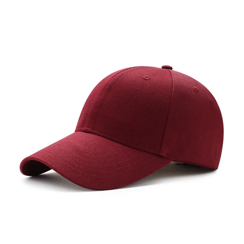 Solid Color Fashion Men Women Adjustable Leisure Caps Unisex Plain