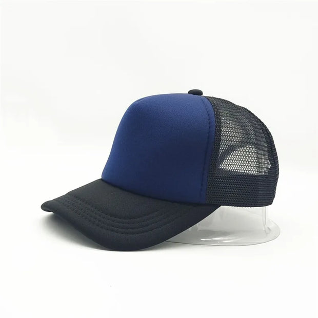 Adult Summer Net Baseball Cap Men Women Blank Mesh tentacle Sun Hat 