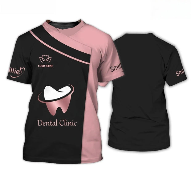 Dentist Work Dress Fun 3D Simulation Printed Men'