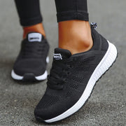 Fashion Breathable Trainers Comfortable Sneakers Mesh Fabric Lace